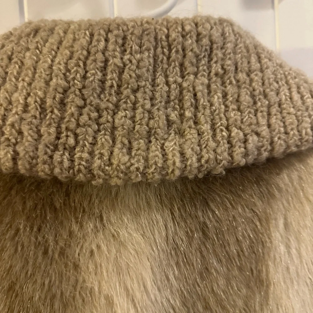 Esprit Cream vintage wool/faux fur union made Teddy Jacket 70’s - Picture 11 of 11